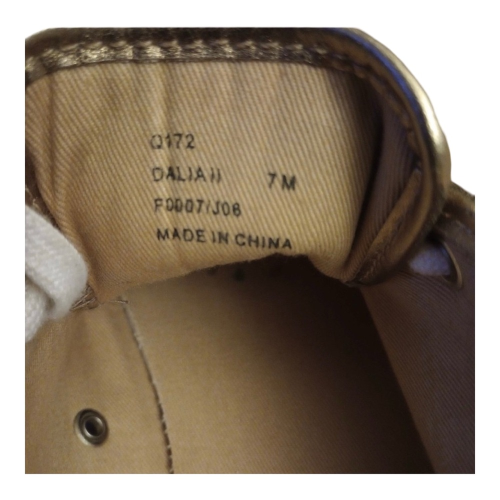 Coach Daliah Signature C Sneakers Women’s Size 7 Tan Gold Monogram - Picture 8 of 11